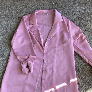 Pink Button Up Blouse 💗